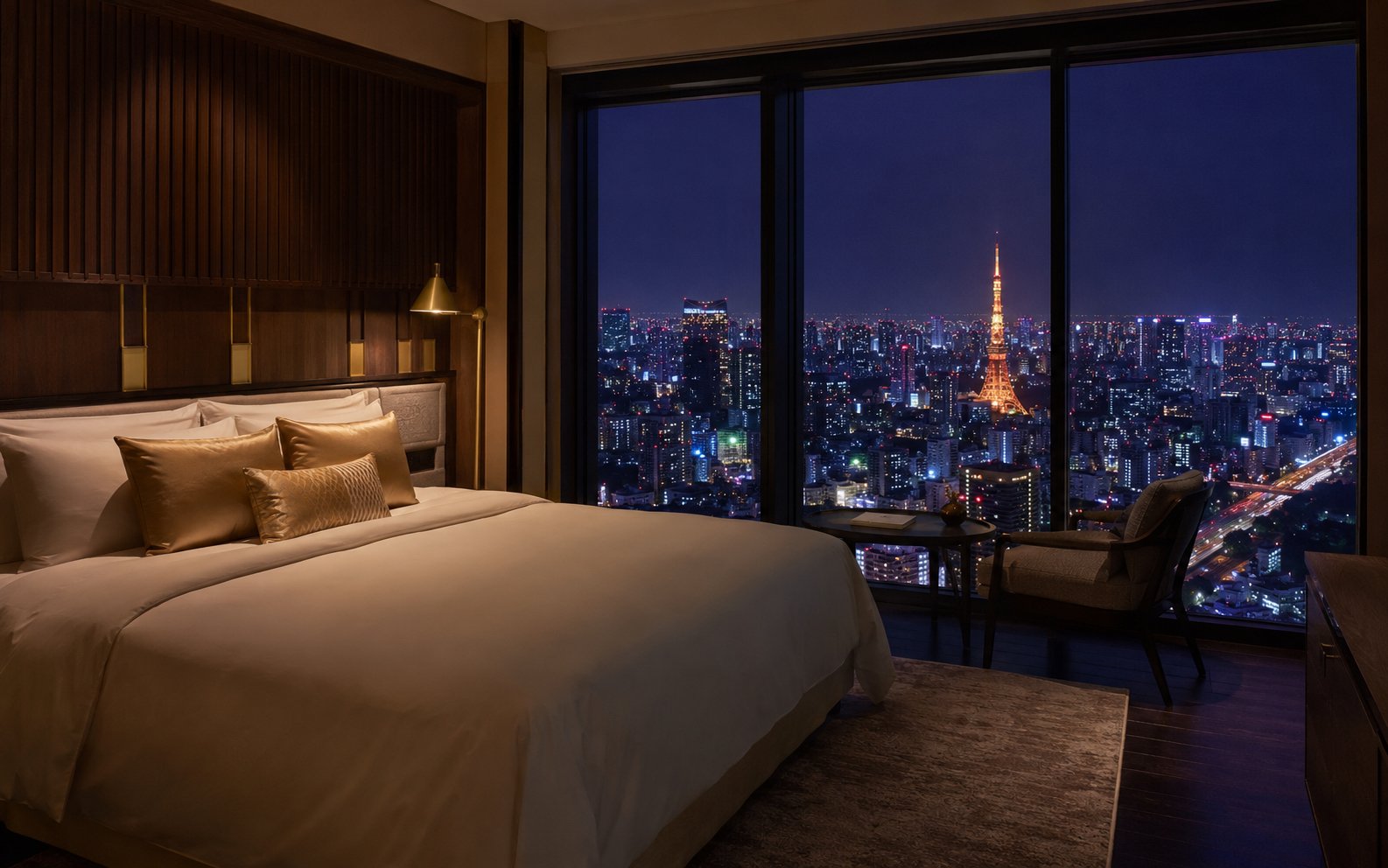 新宿高樓城市夜景套房