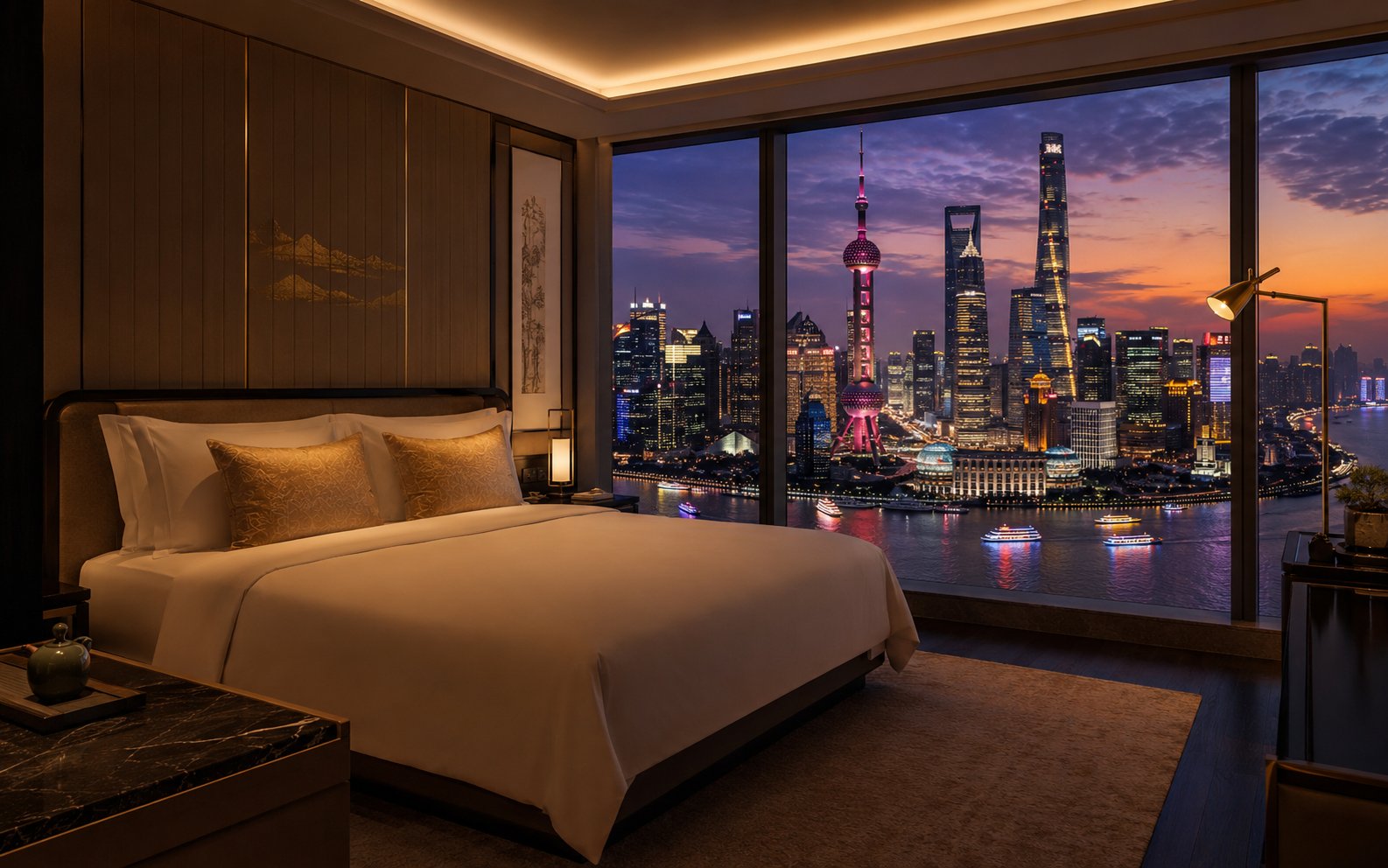 外灘陸家嘴夜景套房