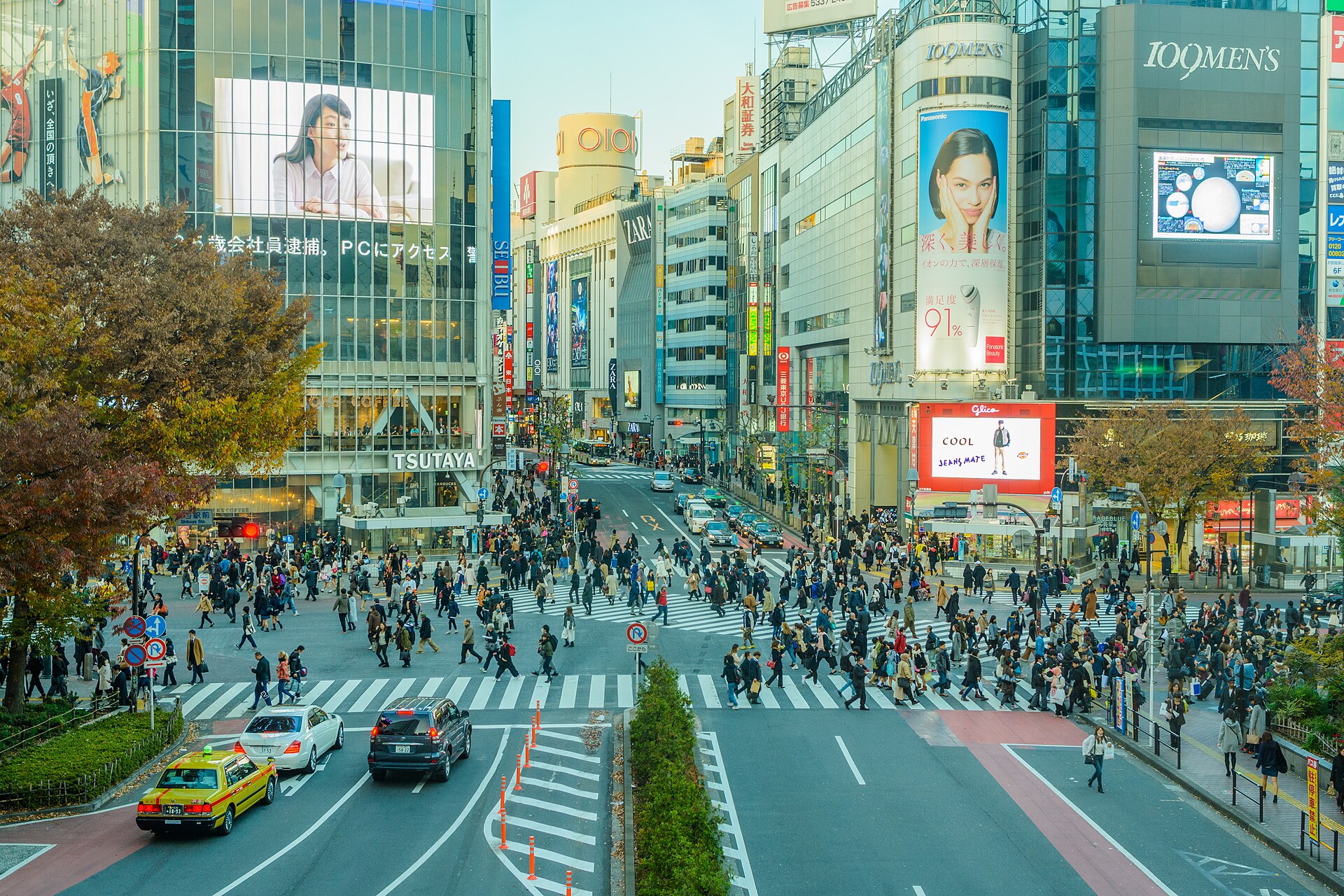 東京澀谷全向十字路口，一個人出國的常見問題