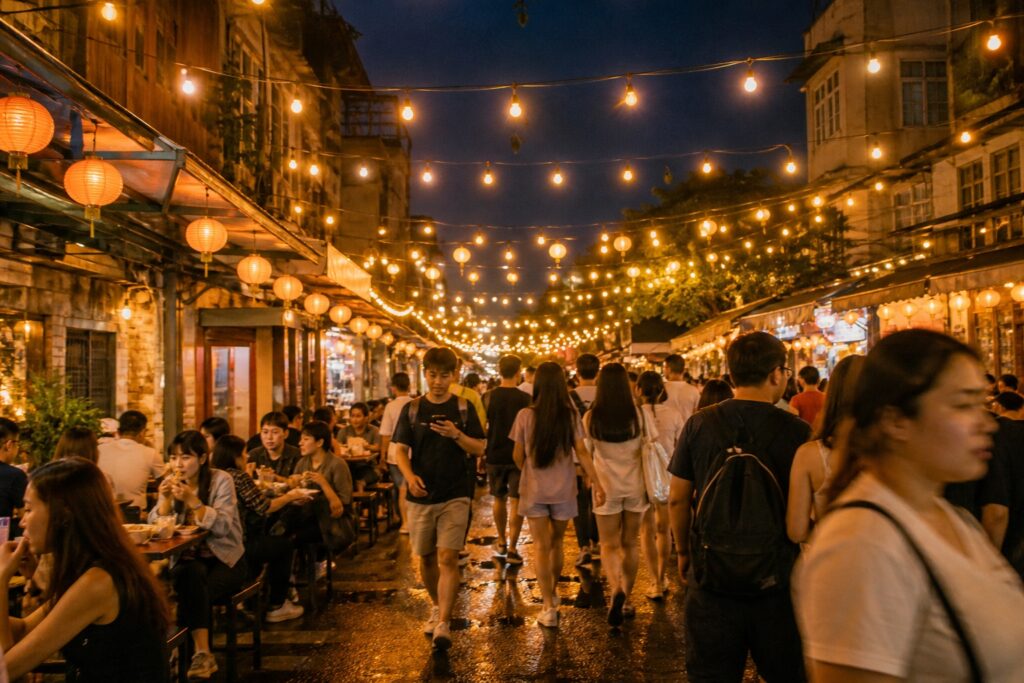 唐人街夜市掃街