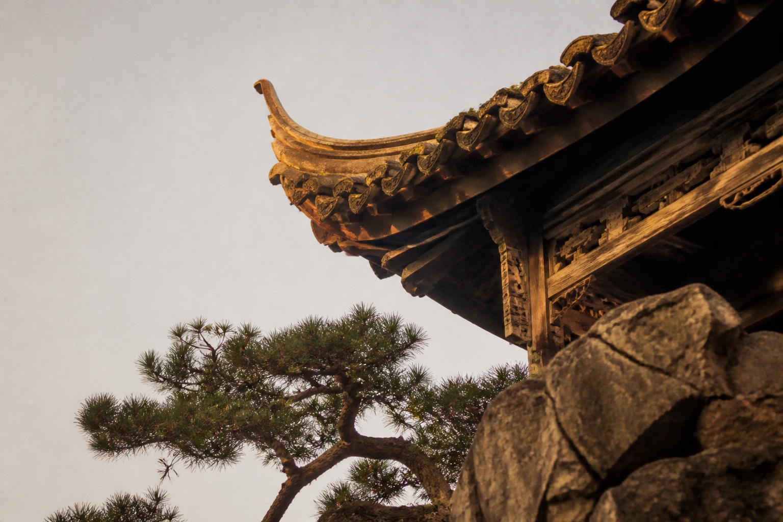 上海豫園庭園飛簷