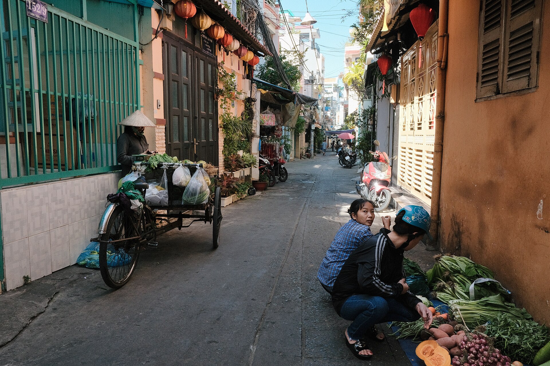 胡志明市第三郡的巷弄街景