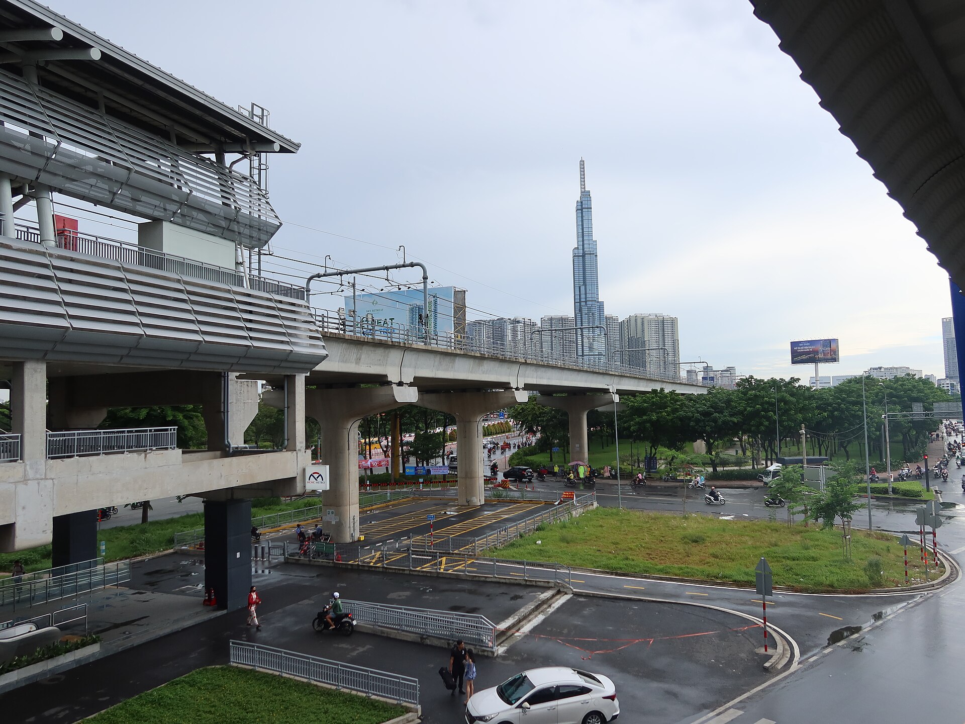胡志明市 Thảo Điền 捷運站，該區已併入安慶坊