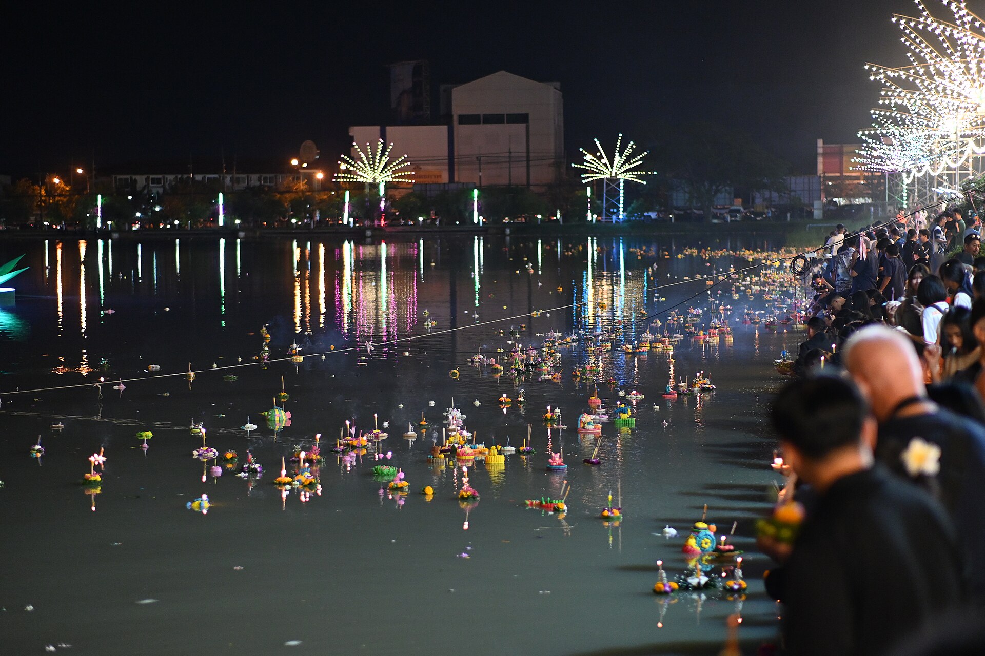 清邁節慶燈籠夜景