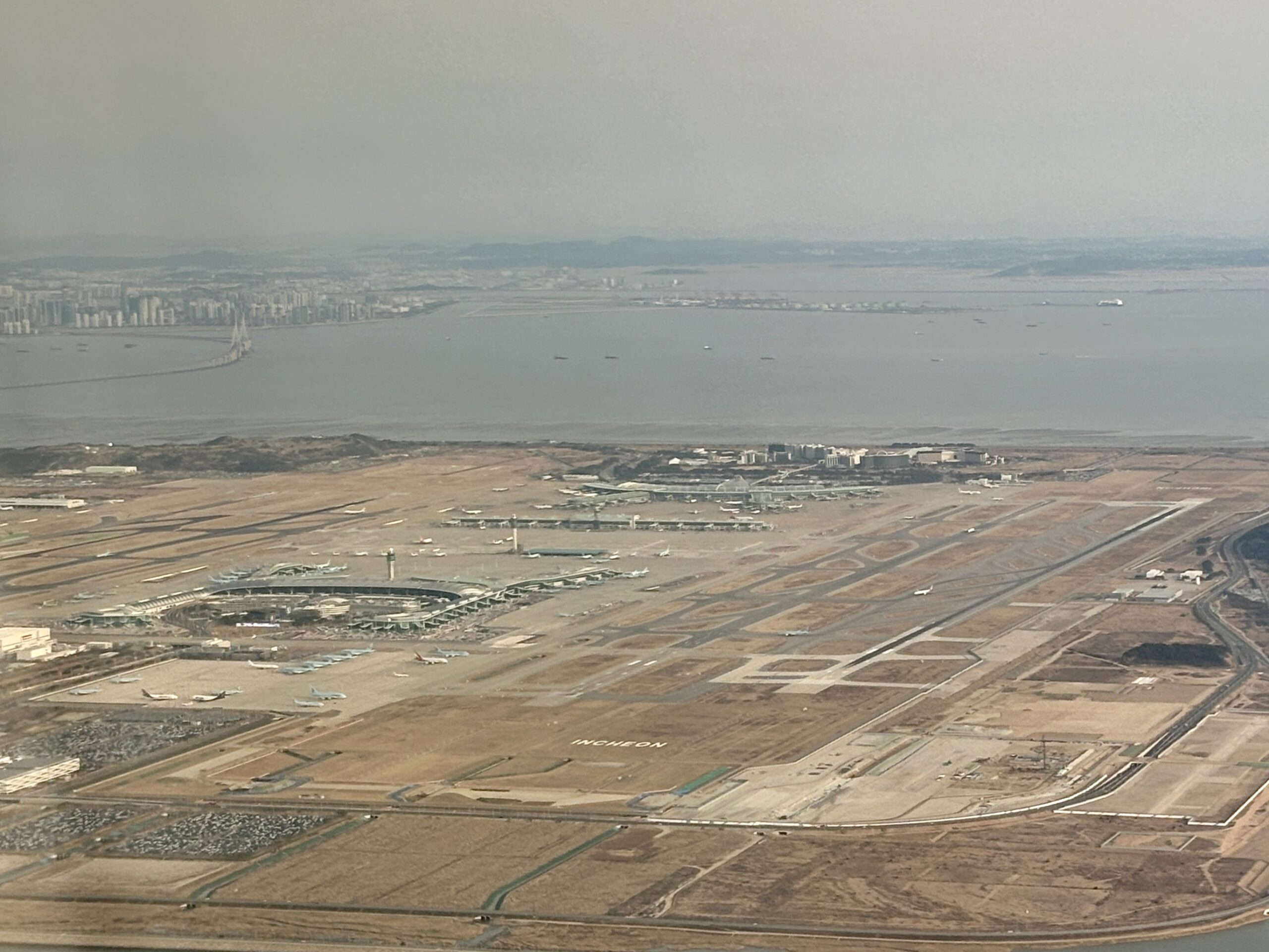 仁川國際機場空拍全景,首爾行程的第一站