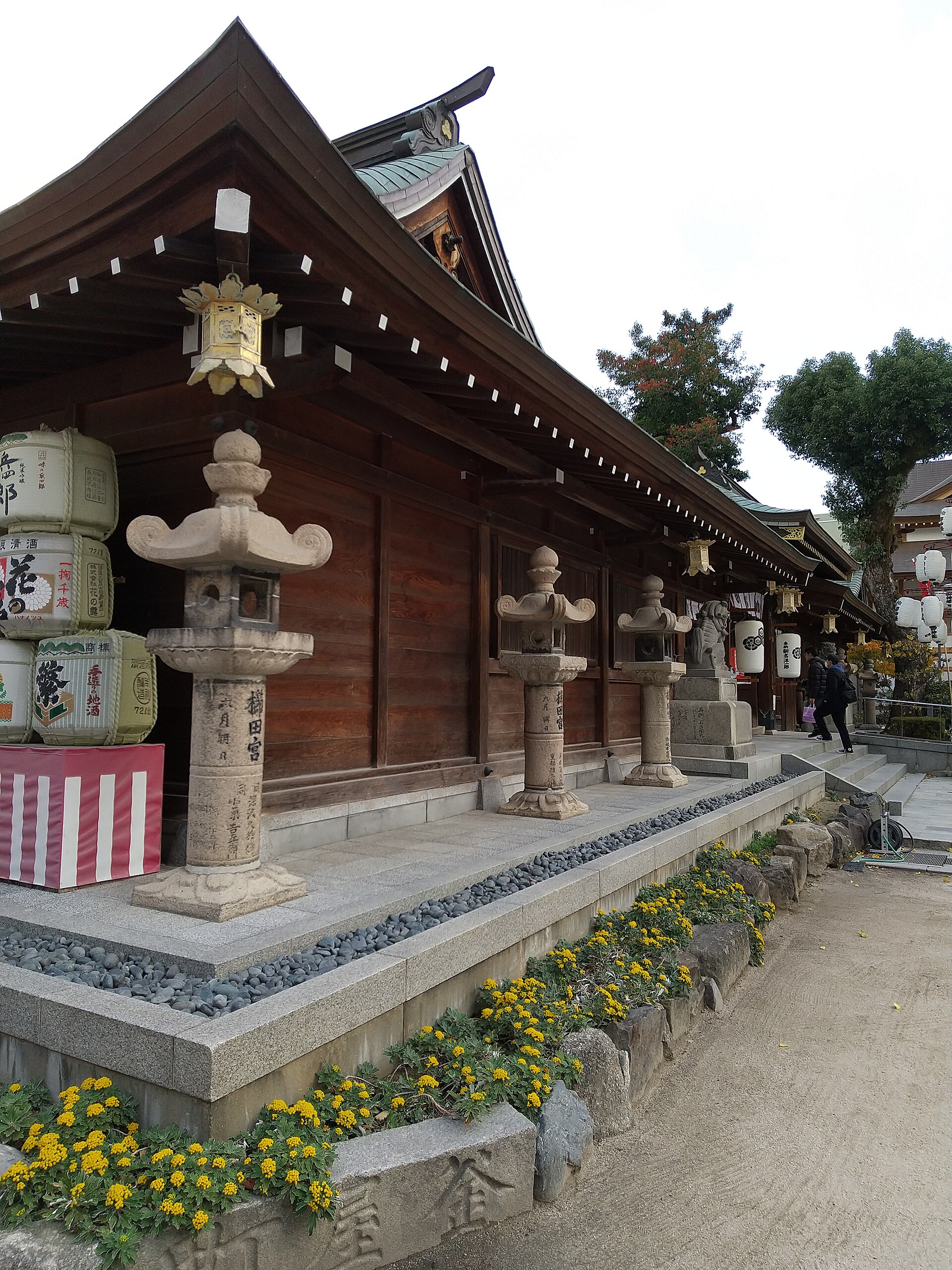 福岡櫛田神社，博多舊城區一個人走的路線