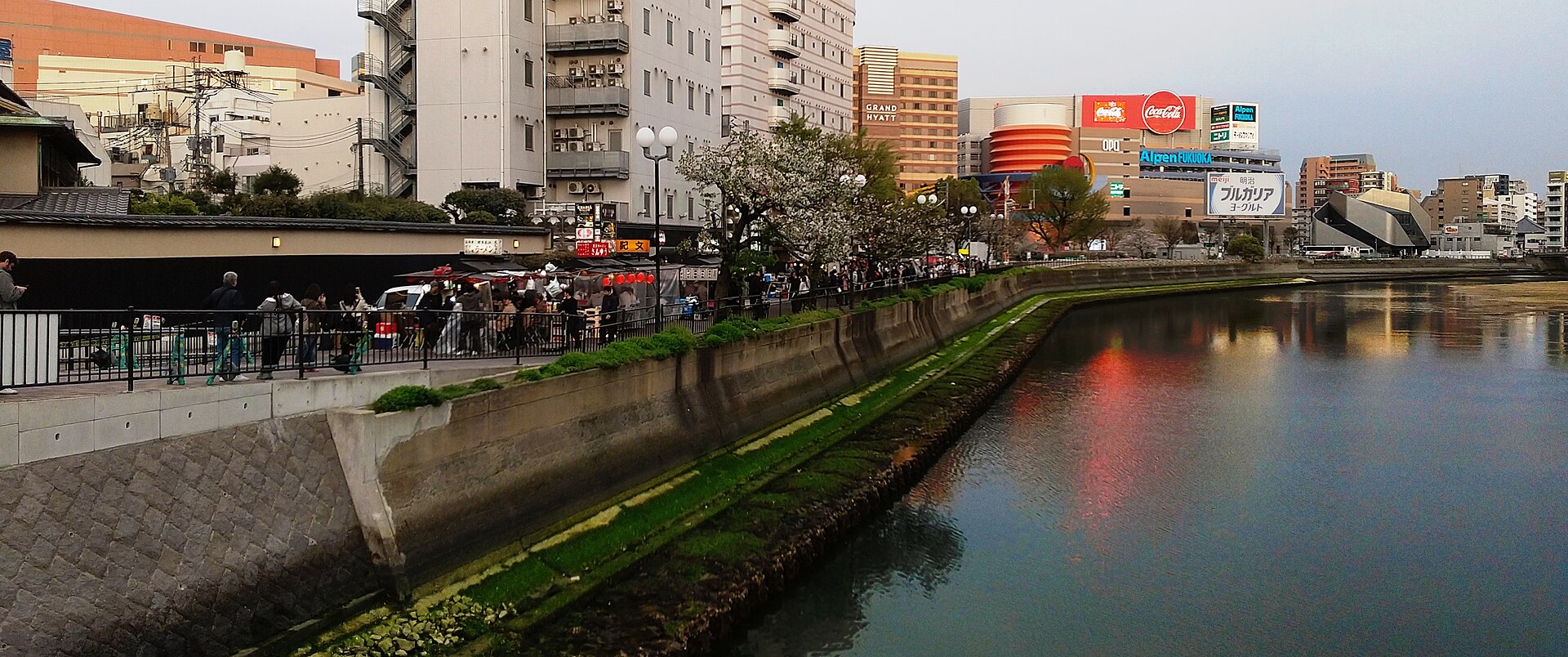 福岡中洲屋台，一個人吃屋台的座位