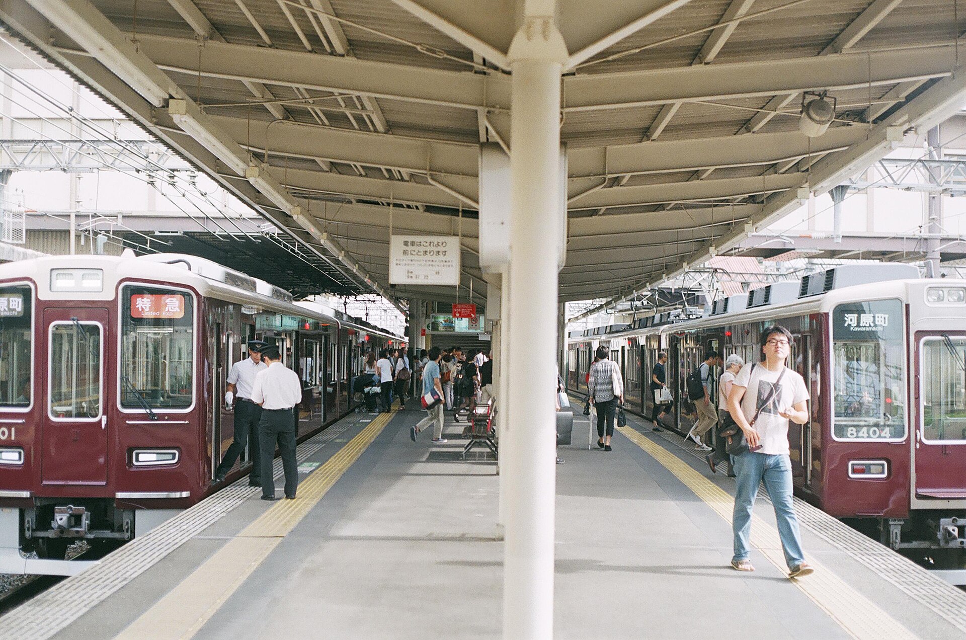 阪急京都線列車，大阪到京都的路線