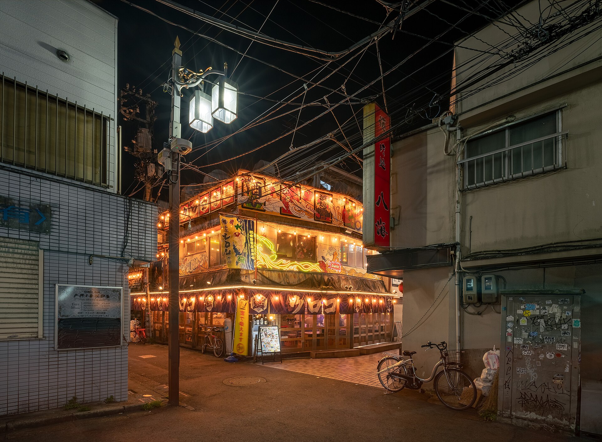 日本居酒屋店面，一個人下班來喝一杯的地方