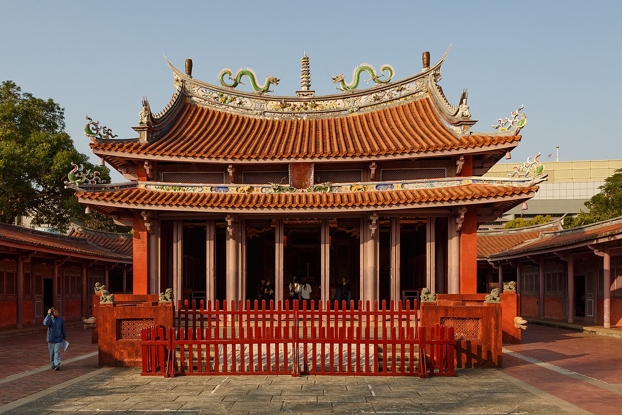 台南孔廟建築景色，一個人去行嗎指數的評分現場之一